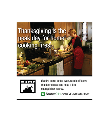smart911 thanksgiving fire safety