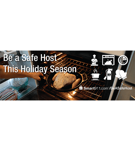 smart911 be a safe host holiday season