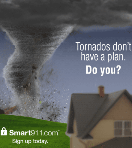 smart911 tornado safety