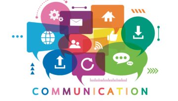 communication bubbles graphic