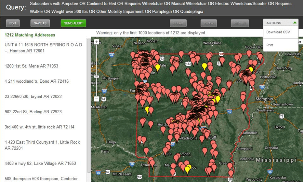 rave prepare resident data on map