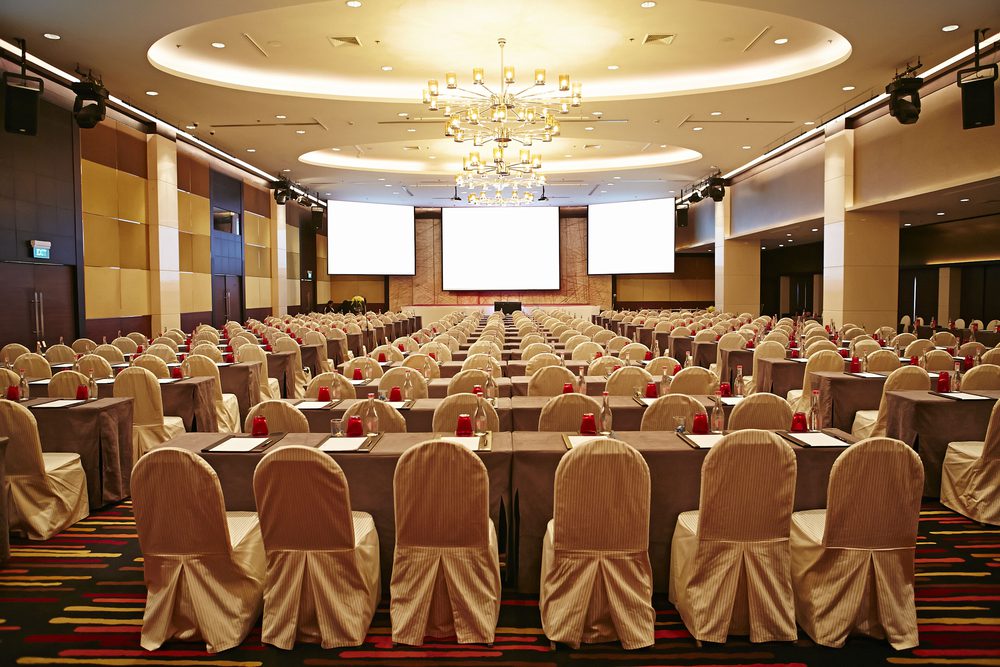 empty hotel conference room hall