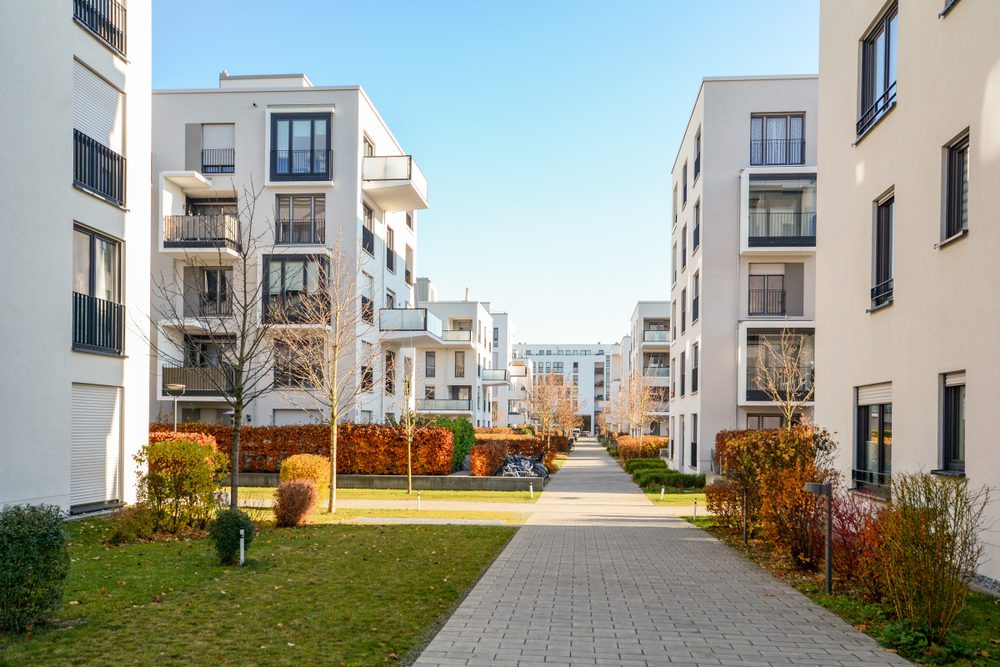 view of town homes