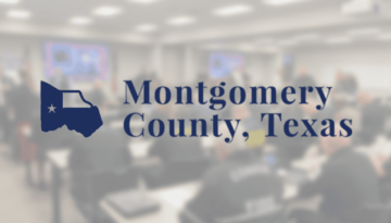 Montgomery County, TX logo in blue
