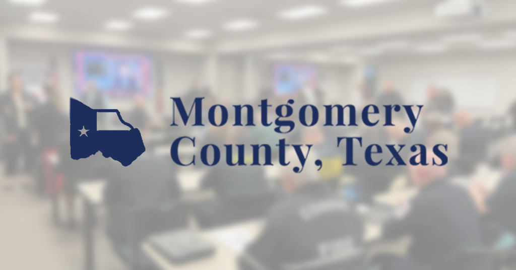 Montgomery County, TX logo in blue